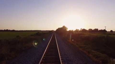 Down the tracks Stock Footage 82320287