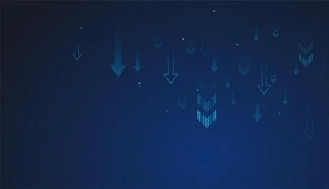 Down trend arrow styles highlight increasing momentum, ideal for visualizin.. Stock Illustration