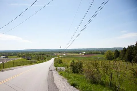 Down to the valley below Stock Photos