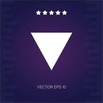 Down vector icon Stock Illustration