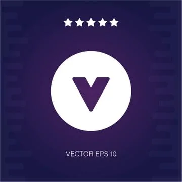 Down vector icon Stock Illustration