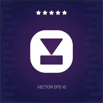 Down vector icon Stock Illustration