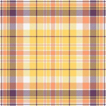 Down vector seamless tartan, revival pattern plaid textile. Scratched backg.. Stock Illustration
