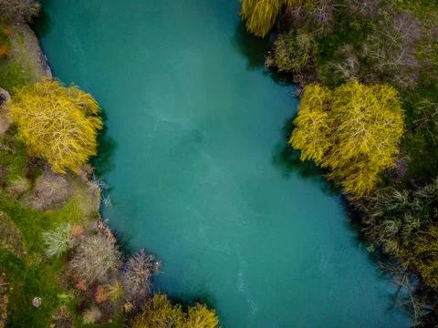 Down view on The River Thames Stock Photos