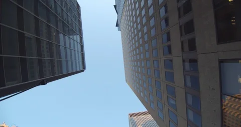 Down up view of skyscraper Stock Footage 115018677