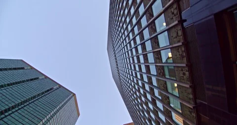 Down up view of skyscraper 库存影片 115018856