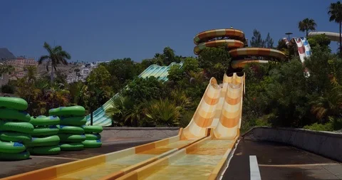 Down the Water Slide Video stock 110219738