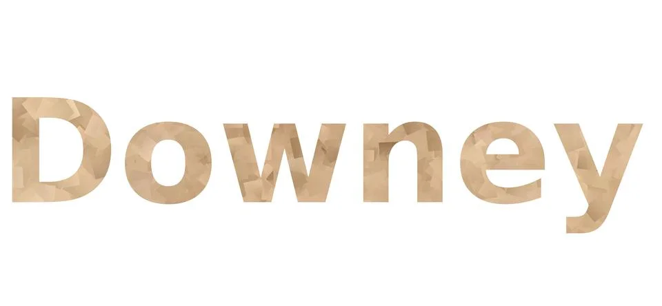 Downey Stock Illustration