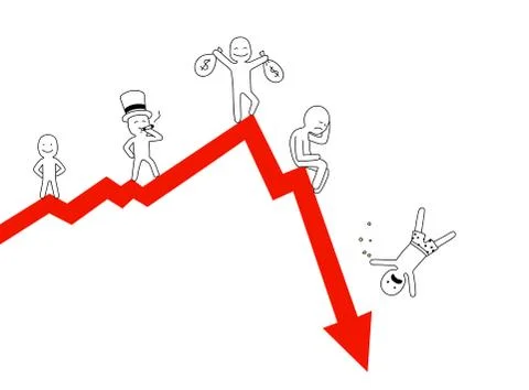 Downfall Stock Illustration