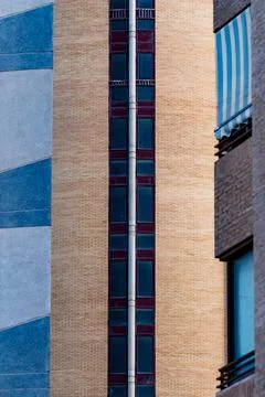 Downfall in a skyscraper in Benidorm Stock Photos