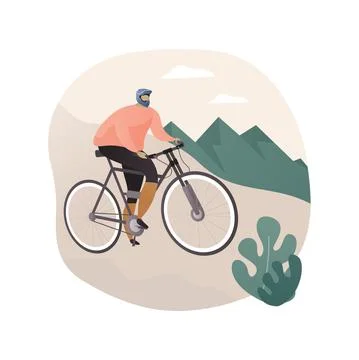 Downhill abstract concept vector illustration. 스톡 일러스트