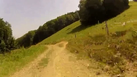 Downhill front view Stock Footage 98247981