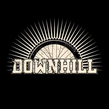 Downhill. Stock Illustration