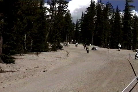 Downhill racing Stock Footage 69429