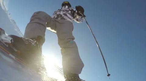 Downhill Skier HD Vidéo 46117694