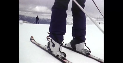 Downhill Skiing: Captivating Perspectives from the Slopes - 1981 Stock Footage 261648166