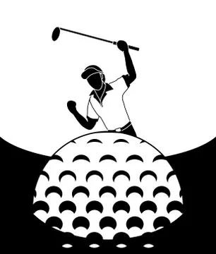Downhole golf ball Stock-Illustration