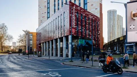 Downing Student Accommodation in Vauxhall district, London, United Kingdo Stock Photos