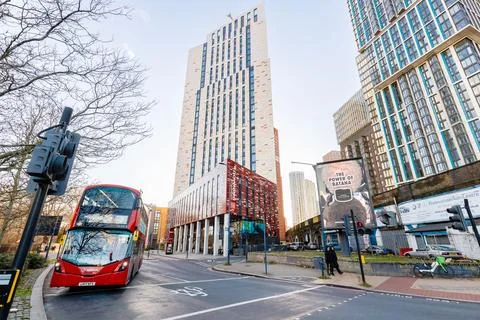Downing Student Accommodation in Vauxhall district, London, United Kingdo Stock Photos