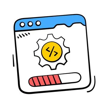 Download this amazing icon representing software update progress イラスト素材