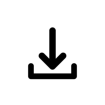 Download and Upload Button Icon Vector Design on White Background. Stock Illustration