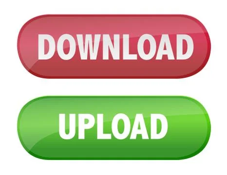 Download and upload buttons Stock Illustration