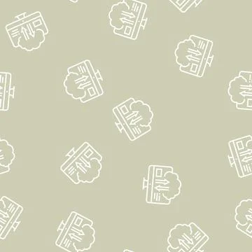 Download and upload from cloud digital processing line seamless pattern イラスト素材