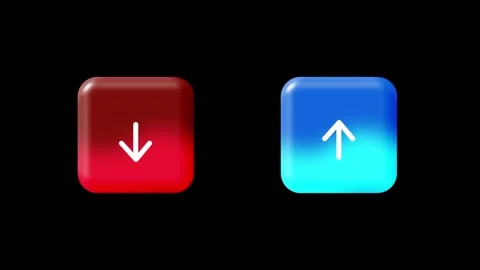 Download and Upload Glossy Buttons Stock Footage 334342289