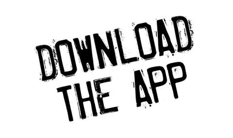 Download The App rubber stamp Stock Illustration