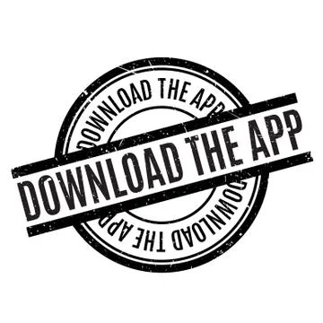 Download The App rubber stamp Stock Illustration