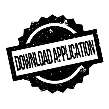 Download Application rubber stamp Illustrazione stock
