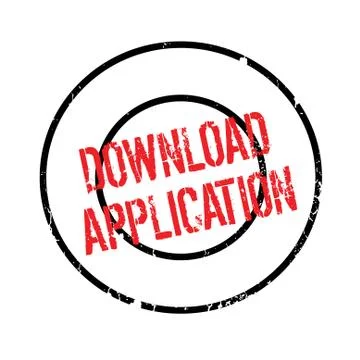 Download Application rubber stamp Illustrazione stock