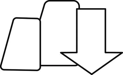 Download arrow outline Stock Illustration
