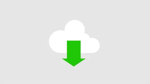 Download arrow pointing towards a horizontal line, symbolizing the download.. Stock Footage 310530597