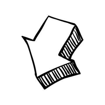 Download arrow scribble Stock Illustration