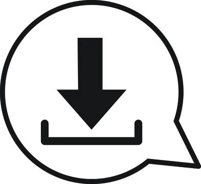 Download Arrow Speech Bubble Stock Illustration