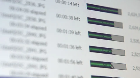 Download bars from computer transfer Stock Footage 29658638