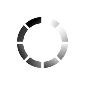 Download black flat icon. Loading sign. Vector illustration for web page, app Stock Illustration
