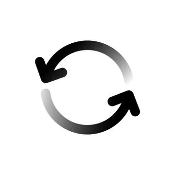 Download black flat icon. Loading sign. Vector illustration for web page, app 스톡 일러스트
