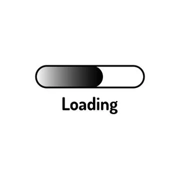 Download black flat icon. Loading sign. Vector illustration for web page, app Stock Illustration