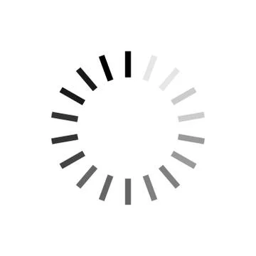 Download black flat icon. Loading sign. Vector illustration for web page, app Stock Illustration