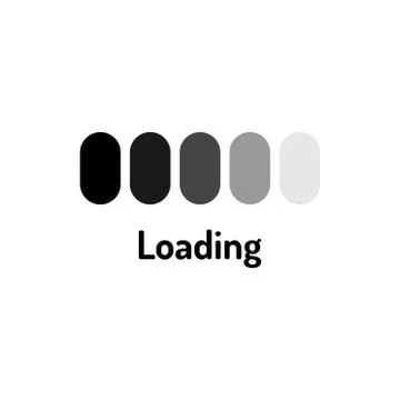 Download black flat icon. Loading sign. Vector illustration for web page, app Stock Illustration