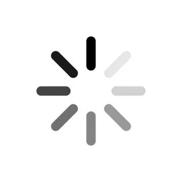 Download black flat icon. Loading sign. Vector illustration for web page, app Stock Illustration