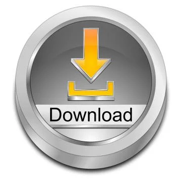 Download button - 3D illustration Stock Illustration