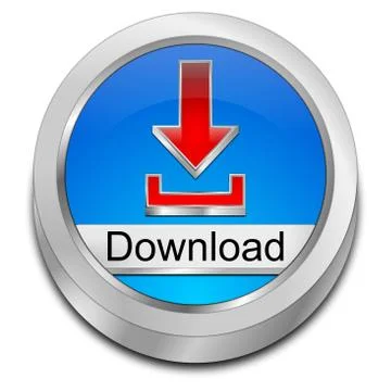 Download button - 3D illustration Stock Illustration