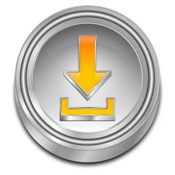 Download button - 3D illustration Illustrazione stock