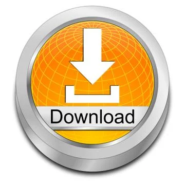 Download button - 3D illustration Stock Illustration