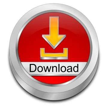 Download button - 3D illustration Stock Illustration