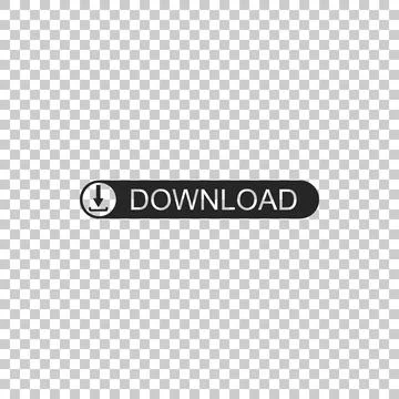 Download button with arrow icon isolated on transparent background. Upload Stock Illustration