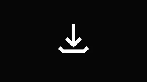 Download Button Icon With Arrow  Stock Footage 331897919